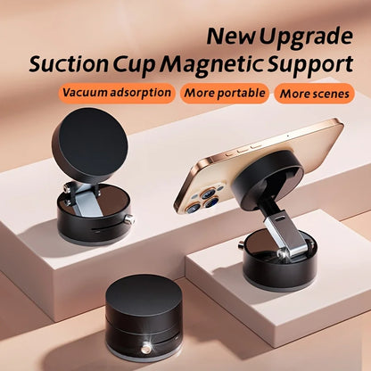 Vacuum Magnetic Suction Cup Folding Swivel Stand Double-Sided Suction Cup for Universal Vacuum Swivel Stand Mobile Phone Holder